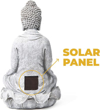 Load image into Gallery viewer, Elegant Buddha Statue for Outdoors: Solar LED Light for Year-Round Tranquility