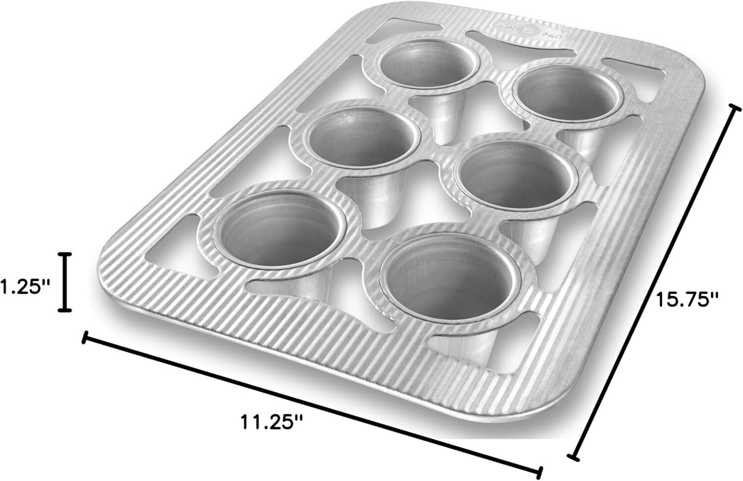 Eco-Friendly Non-Stick 6-Well Popover Pan Crafted in the USA for Quality Baking