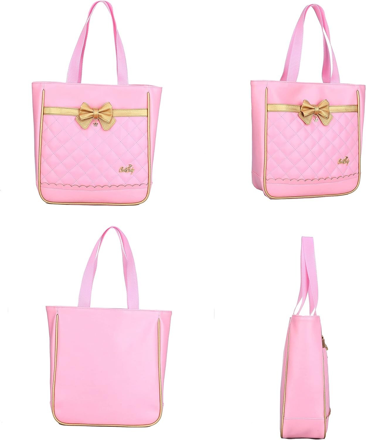 Charming Waterproof Girls Backpack with Multiple Compartments & Bow-Tie Style