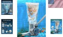 Load image into Gallery viewer, Heavy-Duty Battery Powered Pool Leaf Vacuum - Touch Control &amp; Long Battery Life