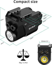 Load image into Gallery viewer, Rechargeable Tactical Pistol Light with Adjustable Dual-Laser Beam Power