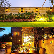 Load image into Gallery viewer, Realistic 3D Flickering Solar Flame Lights - 66 LEDs Outdoor Wall Lanterns