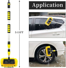 Load image into Gallery viewer, Efficient Telescopic Car Wash Brush - 5-12ft Long with Hose Adapter for Easy Use