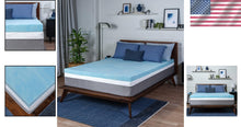 Load image into Gallery viewer, Cooling Gel Swirl Memory Foam Mattress Topper - King Size, Durable &amp; Cozy