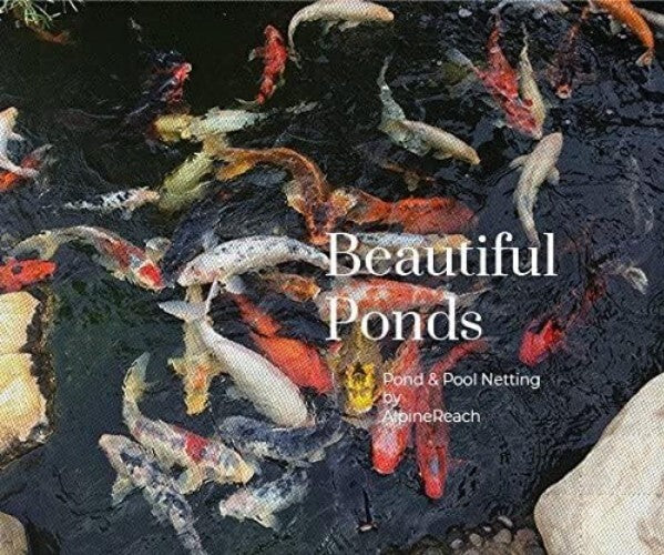 Premium Koi Pond Netting Kit 28x30 ft - Heavy Duty Mesh for Fish Protection