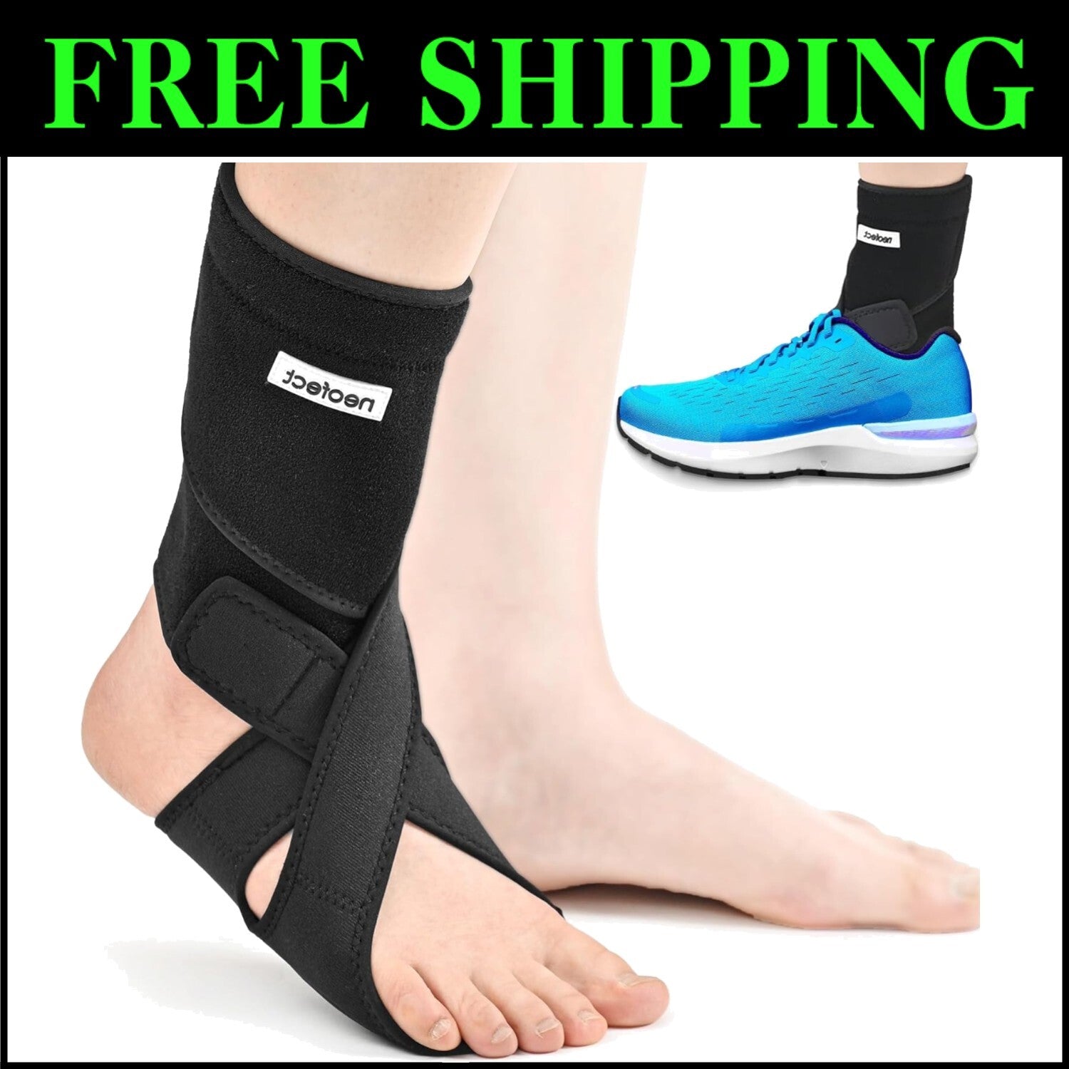 Breathable Medium Ankle Brace for Foot Drop – Comfortable Support for Mobility