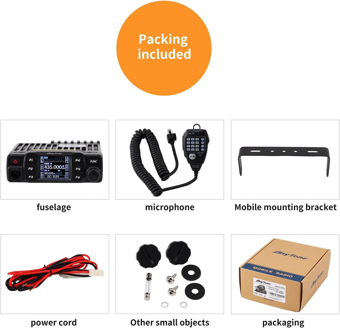 VHF/UHF Dual Band Mobile Transceiver Radio for Reliable Vehicle Communication