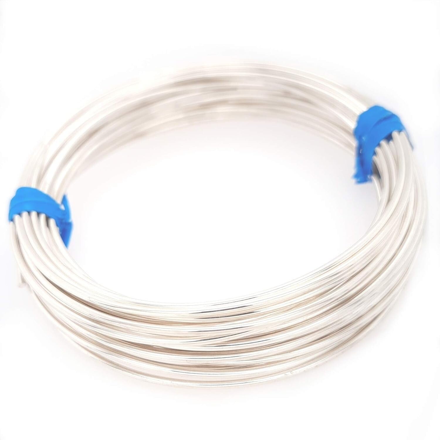 10 Gauge Polished Round Sterling Silver Wire - 5FT Dead Soft for Jewelry Making