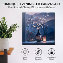 Load image into Gallery viewer, Durable Battery Operated LED Wall Art - Floral Theme with Timer for Cozy Homes