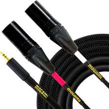 Load image into Gallery viewer, 6' Gold 3.5mm to Dual XLR Male Y-Adapter Cable for Superior Audio Connections