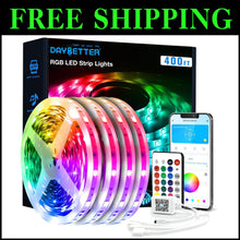 Load image into Gallery viewer, Creative LED Strip Lights 400ft - Music Sync &amp; Timer for Fun Bedroom Decoration