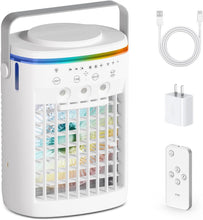 Load image into Gallery viewer, Portable 4-in-1 Air Conditioner &amp; Humidifier with Remote Control - 1000ml Tank
