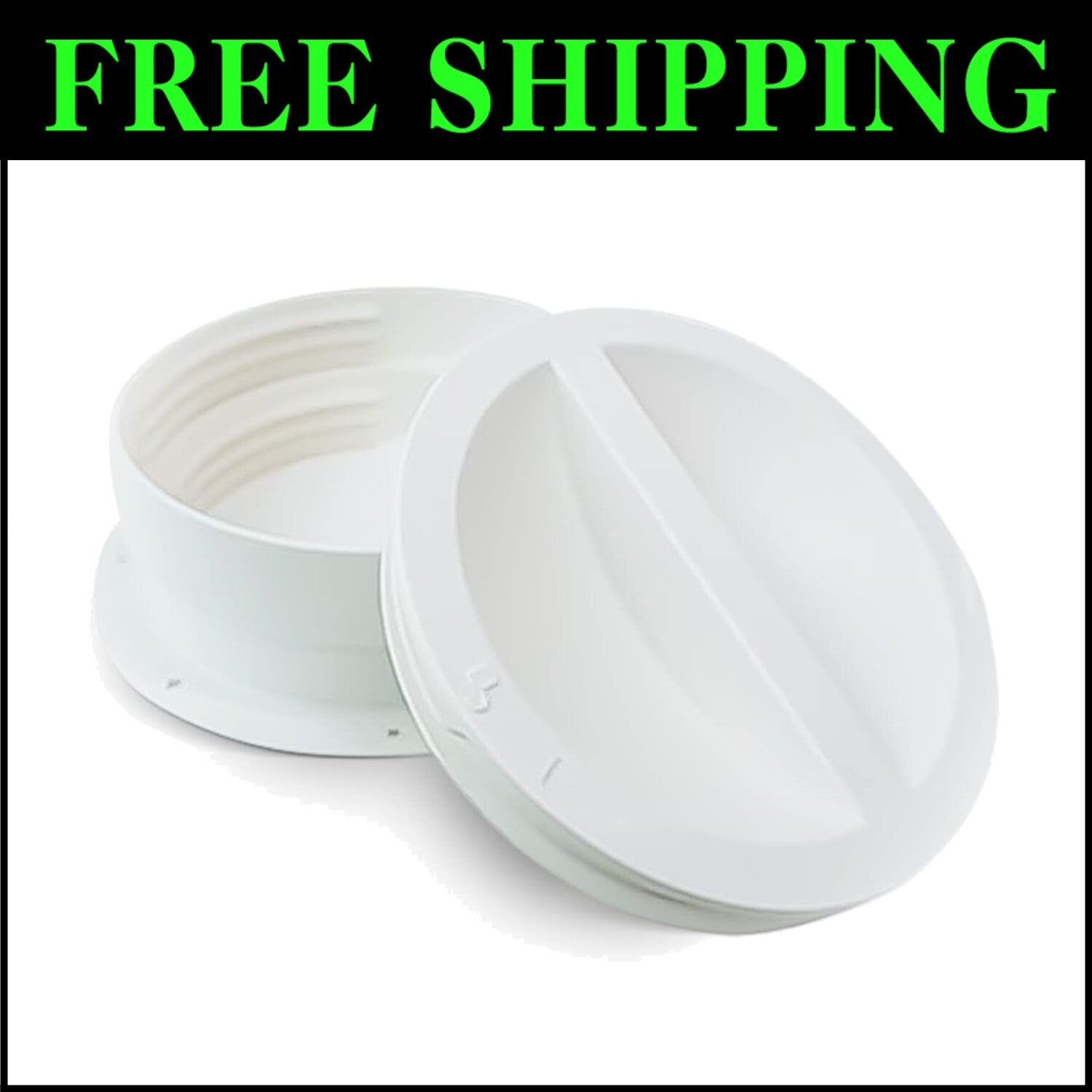 Compact Omni-Directional AC Exhaust Hose Connector with Easy Installation Kit