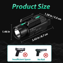 Load image into Gallery viewer, 2250 Lumens Tactical Gun Light Laser Combo - Waterproof Rechargeable LED