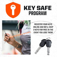 Load image into Gallery viewer, 13mm U-Lock with 4ft Security Cable &amp; Ergonomic Keys - Durable Anti-Theft Lock