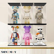 Load image into Gallery viewer, Clear Acrylic Display Case with Remote Control Light - Perfect for Bearbrick