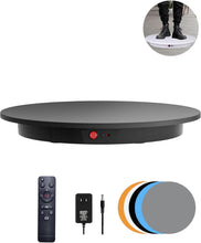 Load image into Gallery viewer, Heavy-Duty 23.6" Rotating Display Stand with Remote and Multi-Color Backgrounds