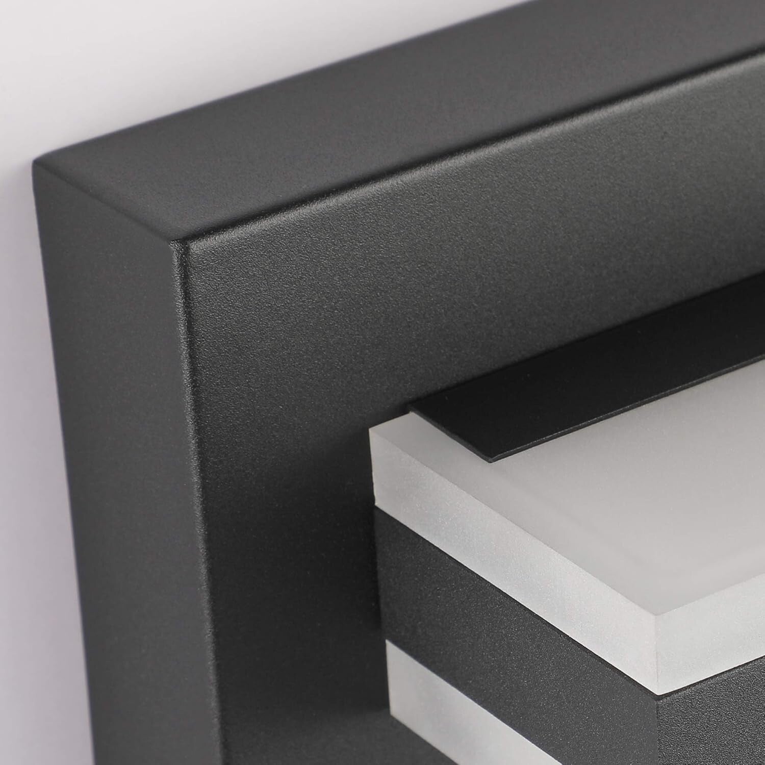 Elegant Matt Black LED Bathroom Vanity Light with 3 Lights - Easy Installation