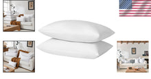 Load image into Gallery viewer, Set of 2 Luxurious 16x26 Feather &amp; Down Throw Pillow Inserts - Cotton White