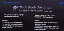 Load image into Gallery viewer, Heavy-Duty Dado Blade Set (8", 24 Tooth) for Smooth Wood Cuts - Safety Feature