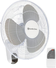 Load image into Gallery viewer, Adjustable 16-Inch Wall-Mount Fan with Remote - Perfect for Home, Office &amp; Gym