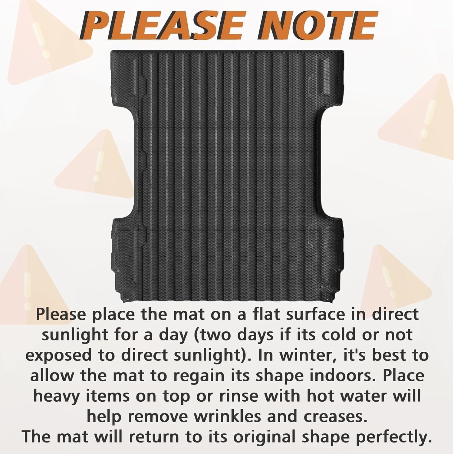 All-Weather 5.8FT Bed Cargo Mat for Silverado/Sierra 1500 with Anti-Slip Design