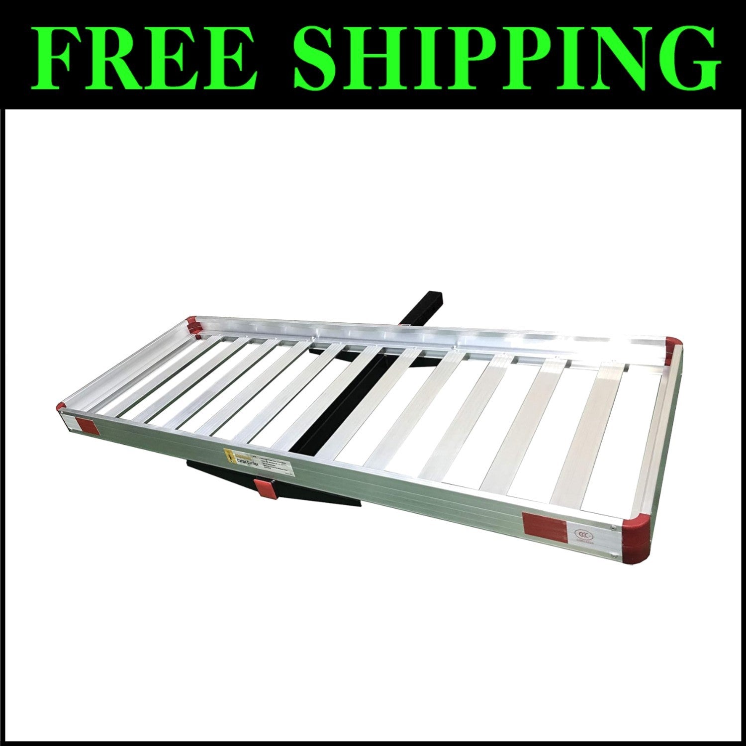 60" Hitch Mount Aluminum Cargo Carrier Rack for SUVs & Trucks - 500 LB Capacity