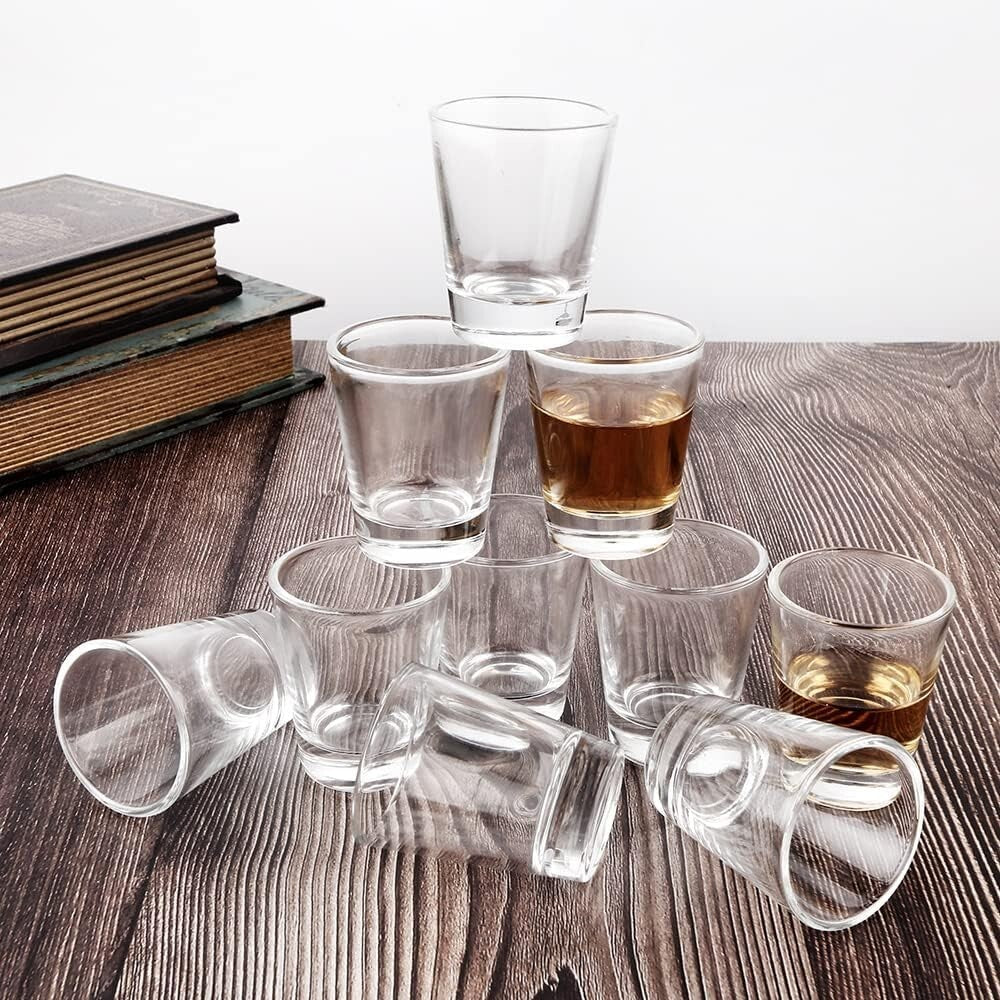 1.5 oz Crystal Shot Glasses - 48 Pack for Stylish Parties & Measuring Cocktails