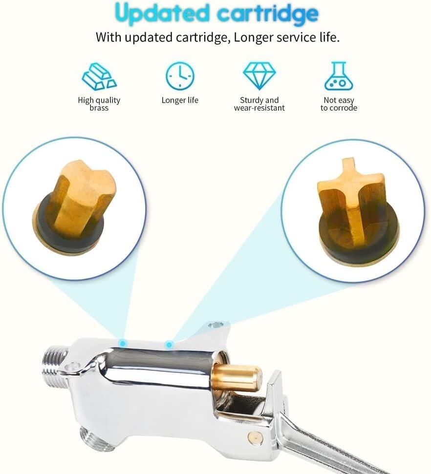 Durable Brass Pedal Valve Pack of 2 for Touchless Kitchen & Bathroom Faucets