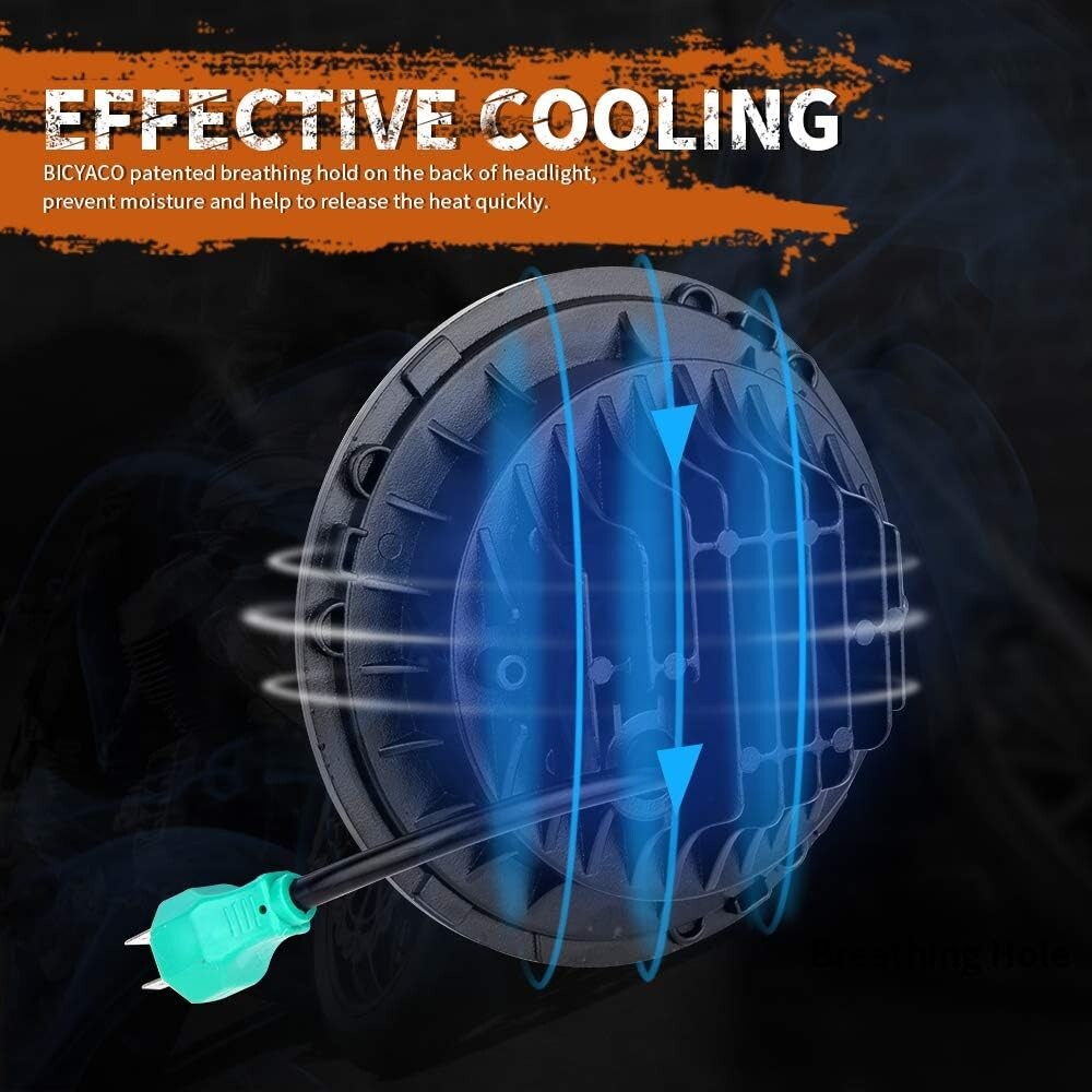 7 Inch LED Headlight for Harley Davidson - High-Performance & DOT Approved