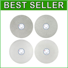 Load image into Gallery viewer, Premium 4-Pack Diamond Flat Lap Discs 8" - Ideal for Gem Faceting and Polishing