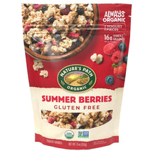 Load image into Gallery viewer, Organic Summer Berries Granola, Gluten Free - 11 oz Pack of 8 Cluster Packs