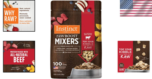 Delicious Freeze-Dried Raw Beef Morsels for Picky Eaters - 1.56 lb. Topper