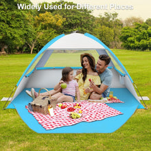 Load image into Gallery viewer, Water-Repellent Beach canopies with Mesh Windows – 3-Person Shade Solution