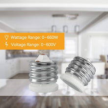 Load image into Gallery viewer, Reliable E39 to E26 Socket Reducer, 200℃ Heat-Resistant Ceramic Adapter, 10-Pack