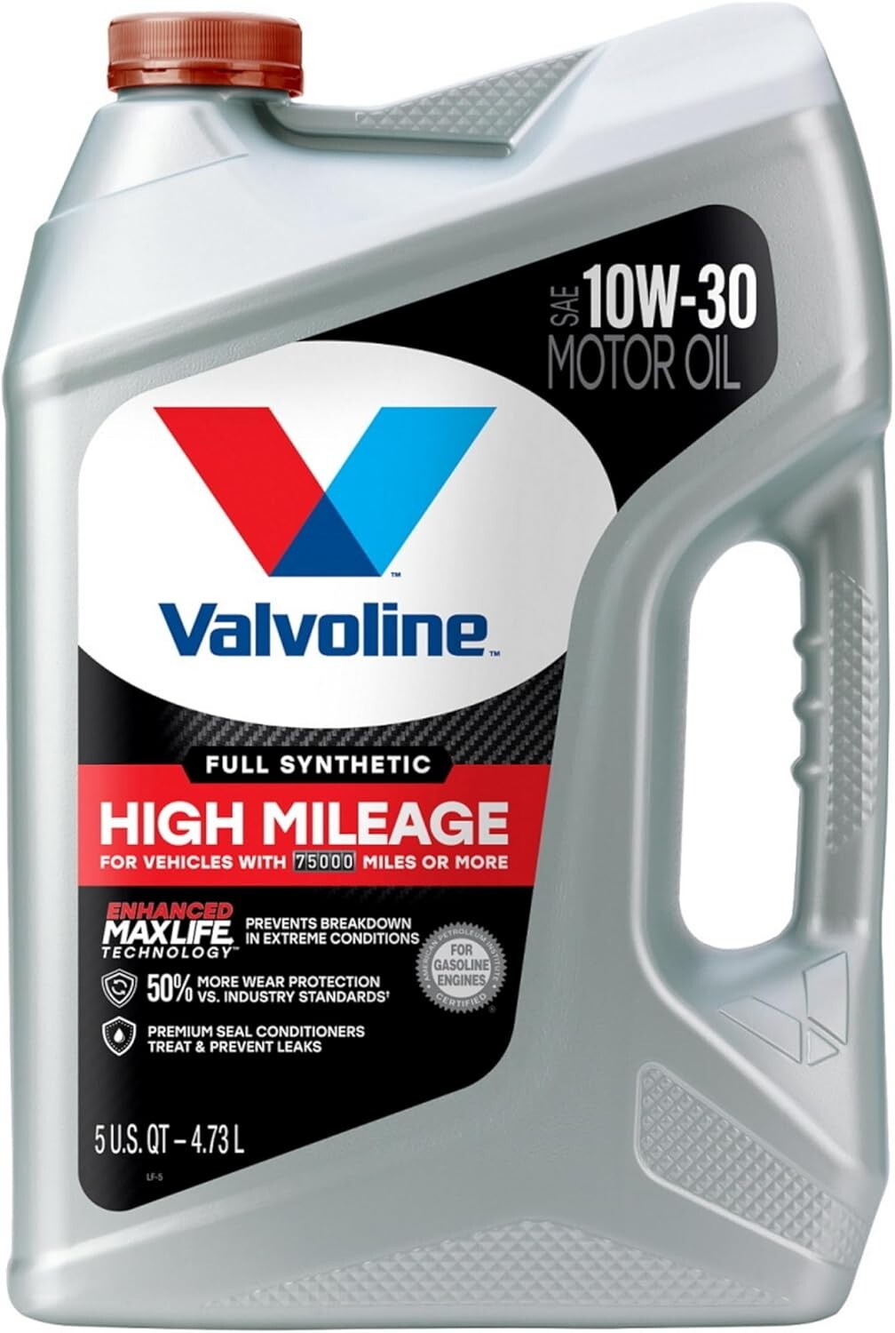3-Pack MaxLife 10W-30 Motor Oil - 5 QT Bottles, Engine Care for High Mileage