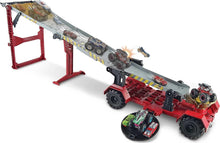 Load image into Gallery viewer, Exciting Monster Truck Racing Playset - 1:64 Scale with Trophy Cup &amp; Transporter