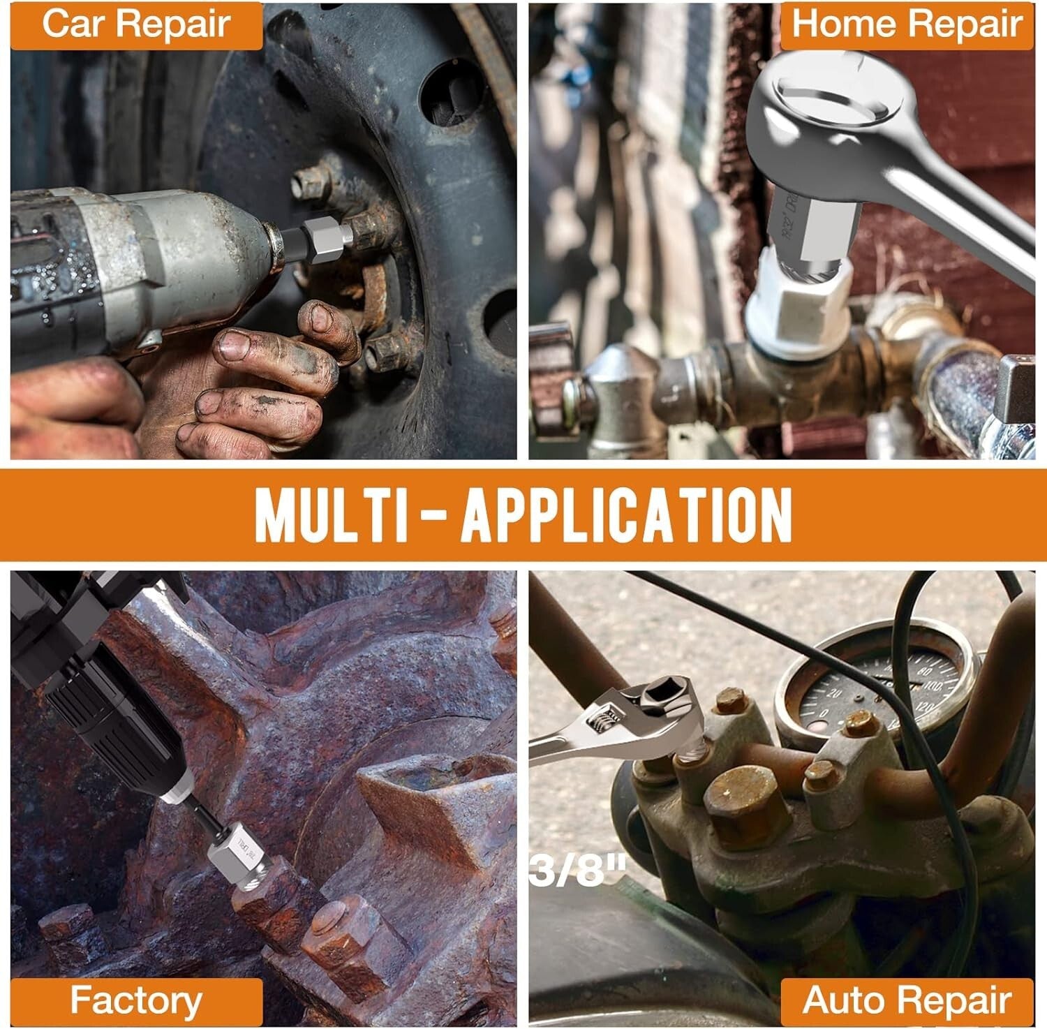 Multi-Application Screw Extractor Set - 27 PCS of 3/8" Drive Extractor Tools