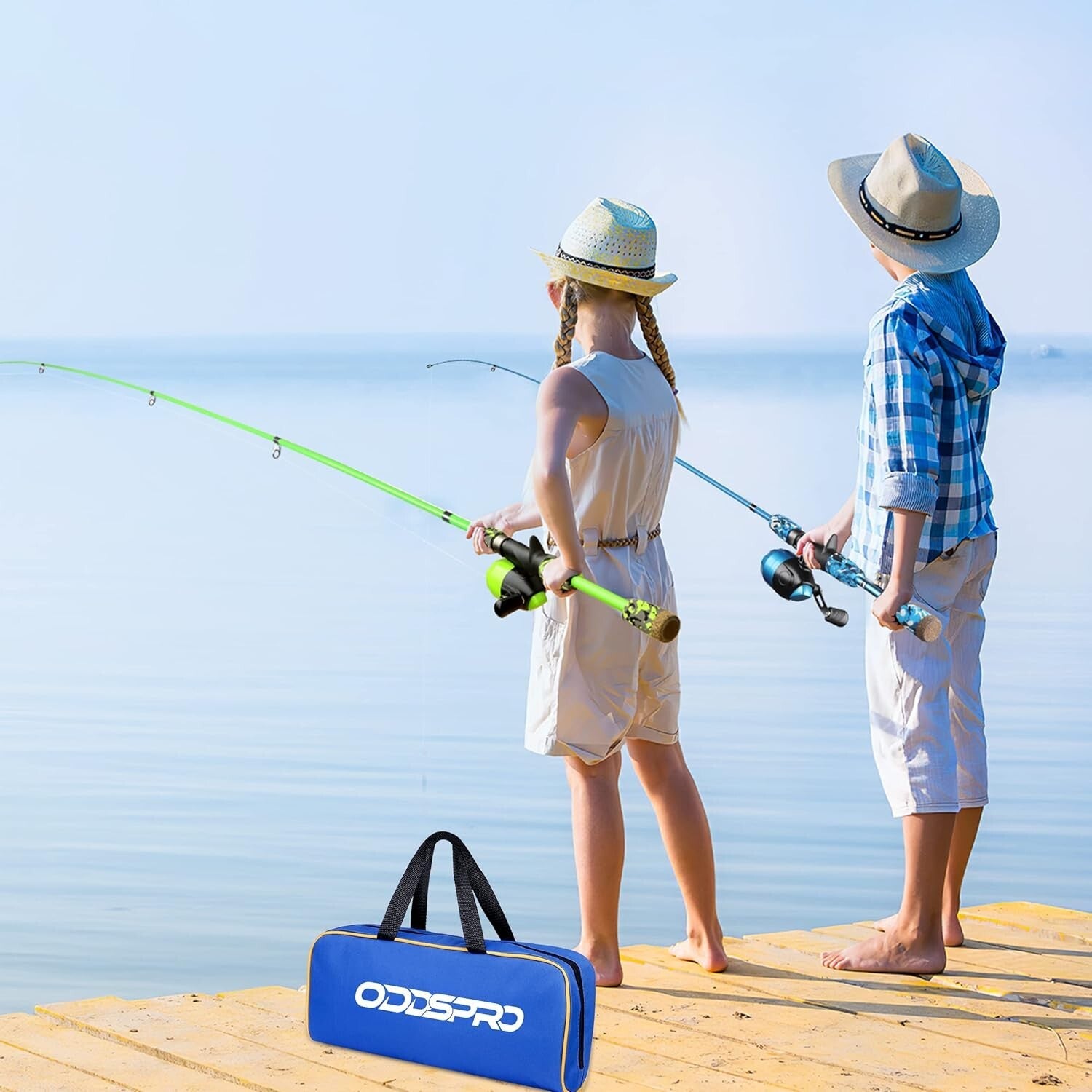 Lightweight Kids Fishing Pole Set: Pink Telescopic Rod & Beginner Tackle