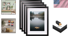 Load image into Gallery viewer, Versatile 12x16 Picture Frame Set - Tabletop &amp; Wall Mount with Plexiglass Cover