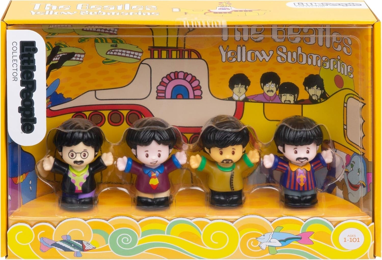 Rock 'n Roll with Little People 4-Pack Beatles Figures from 'Yellow Submarine'