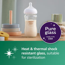 Load image into Gallery viewer, Philips Premium Glass Baby Bottles Gift Set with Natural Flow Nipples &amp; Sleeves