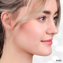 Load image into Gallery viewer, Luxury 3-Pair 14K Gold Ball Stud Earrings - 3MM, 4MM, 5MM for Any Occasion
