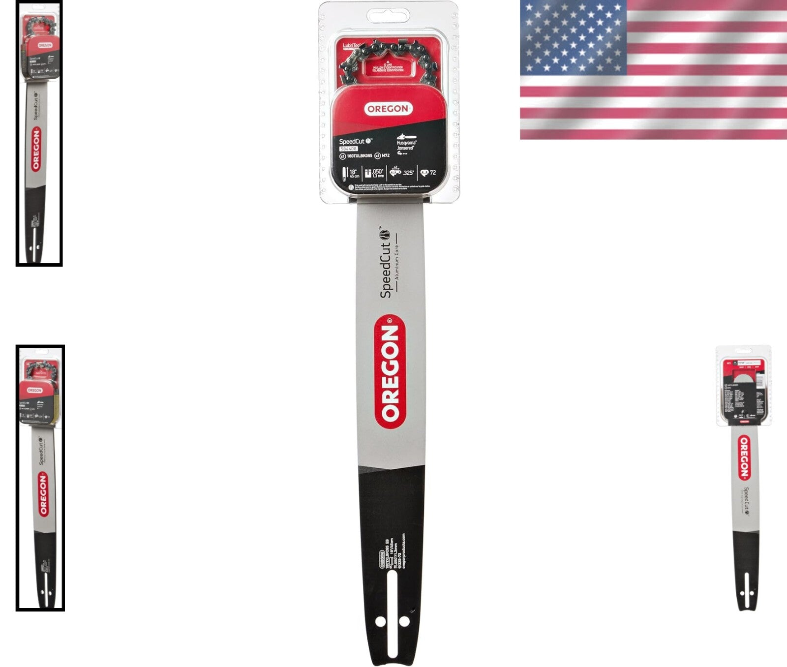 18-Inch Chainsaw Bar & 72 Drive Links M72 Chain - ANSI Compliant for Safety