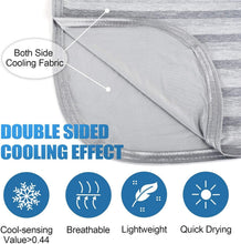 Load image into Gallery viewer, Lightweight 90"x90" Cooling Blanket for Night Sweats - Ideal for Summer Comfort