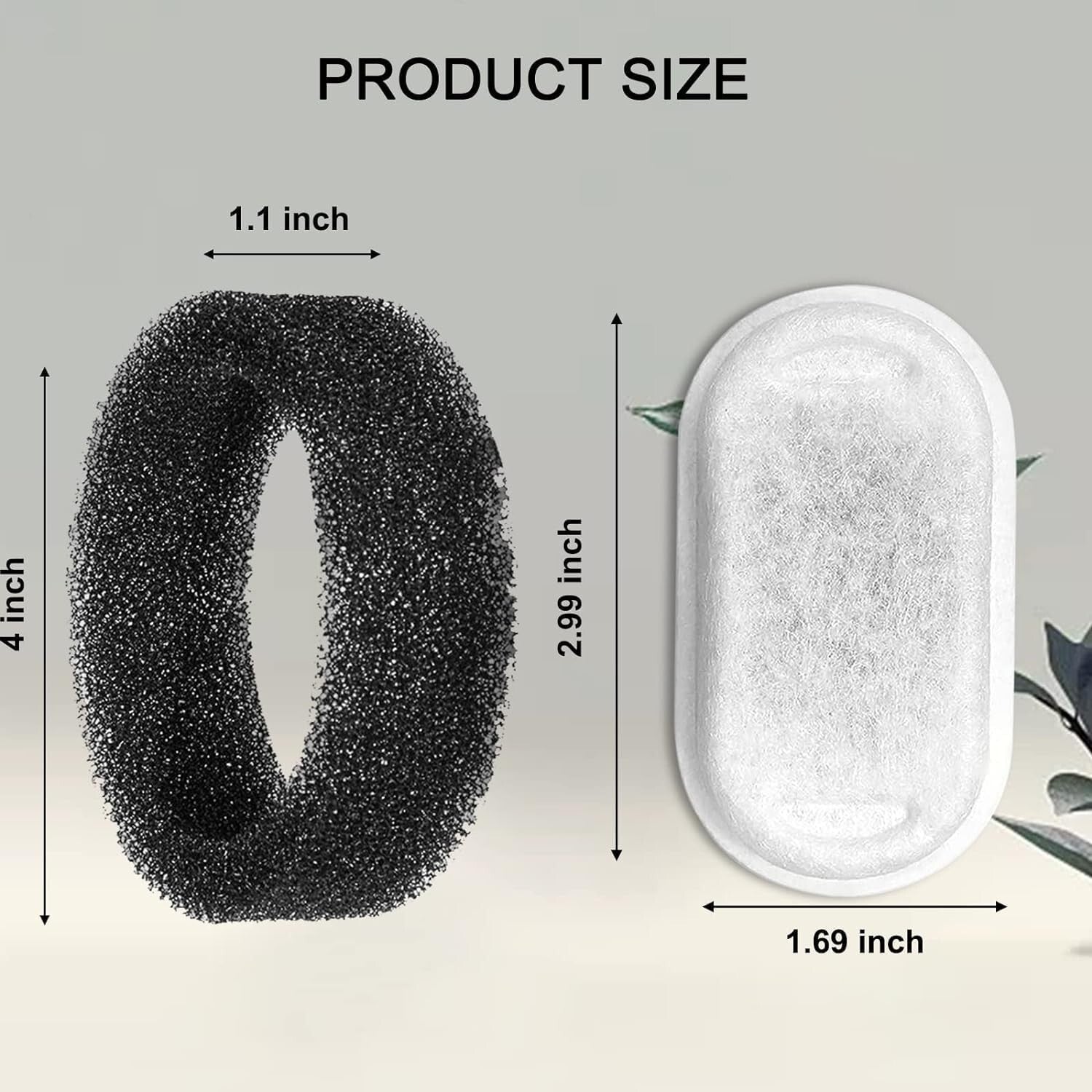 High-Efficiency Pet Water Fountain Filters with 24 Sponge Replacements Included
