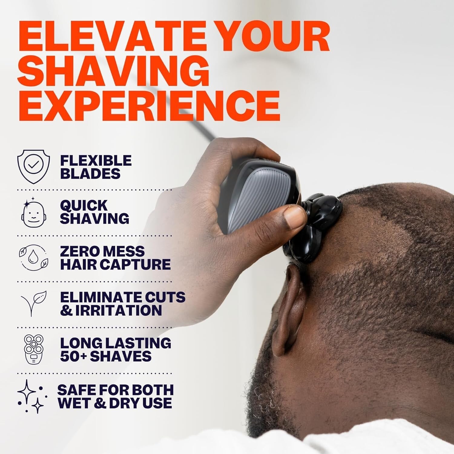 FlexSeries Official ScalpSafe Blade Refills - 3 Pack for Irritation-Free Shaving