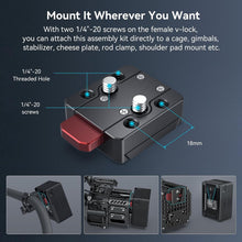 Load image into Gallery viewer, VB99 Pro V-Mount Battery: 2.5H Fast Charge &amp; Full Compatibility with Cameras