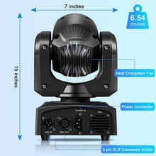 Load image into Gallery viewer, Compact DMX 512 Moving Head Spotlights - 8 Gobos &amp; Sound Activated Fun