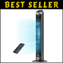 Load image into Gallery viewer, Compact 40" Oscillating Floor Fan with Remote - Silent 26ft/s Cooling Efficiency